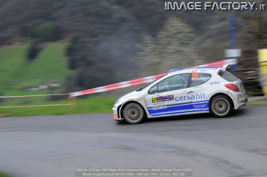 2008-04-19 Rally 1000 Miglia 0346 Solowow-Baran - Abarth Grande Punto S2000
